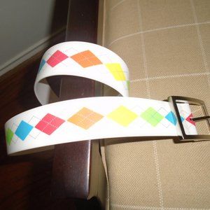 Golf belt silicone white